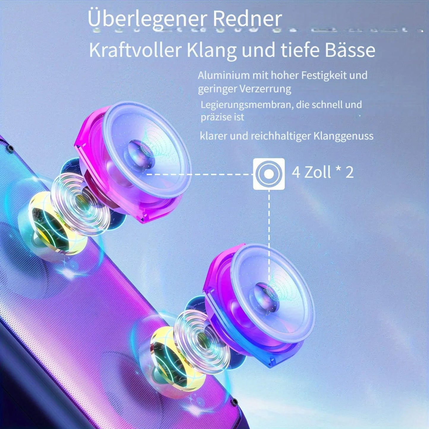 JYX T10 Party Tragbare Bluetooth-sprecher karaoké-masque (festa de vacances Nab, TWS)