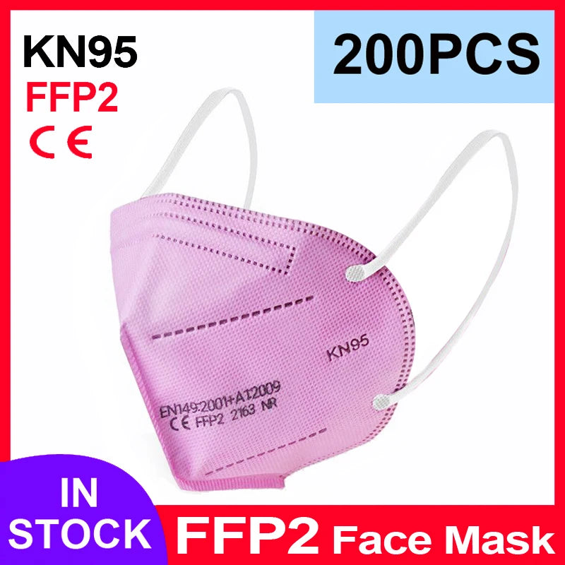 FFShrimp-Masque facial KN95 à 5 couches filtrantes, protection buccale, CE FFP2