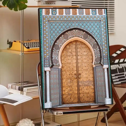 Affiche porte marocaine art arabe