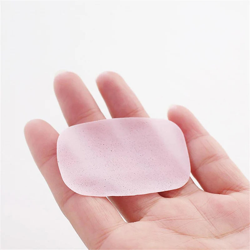 20/50/60/80/100pcs/lot Portable Bath Hand Washing Slice Sheets Outdoor Travel Scented Foaming Soap Paper Bath Clean Soap Tablets