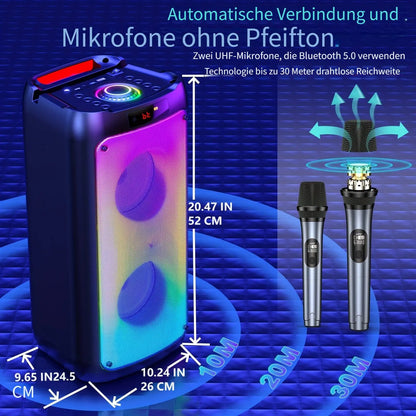 JYX T10 Party Tragbare Bluetooth-sprecher karaoké-masque (festa de vacances Nab, TWS)