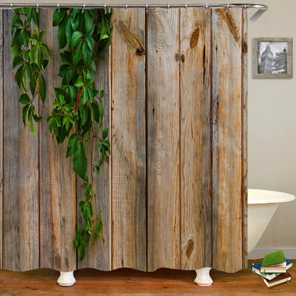 3D Printing Flowers Plant Garden Bathroom Shower Curtain Natural Landscape Home Decoration Waterproof Curtain with Hook Curtain