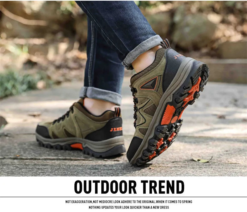 MIXIDELAI 2024 New Brand Spring Fashion Outdoors Sneakers Breathable Men's Shoes Mens Combat Desert Casual Shoes Plus Size 36-47