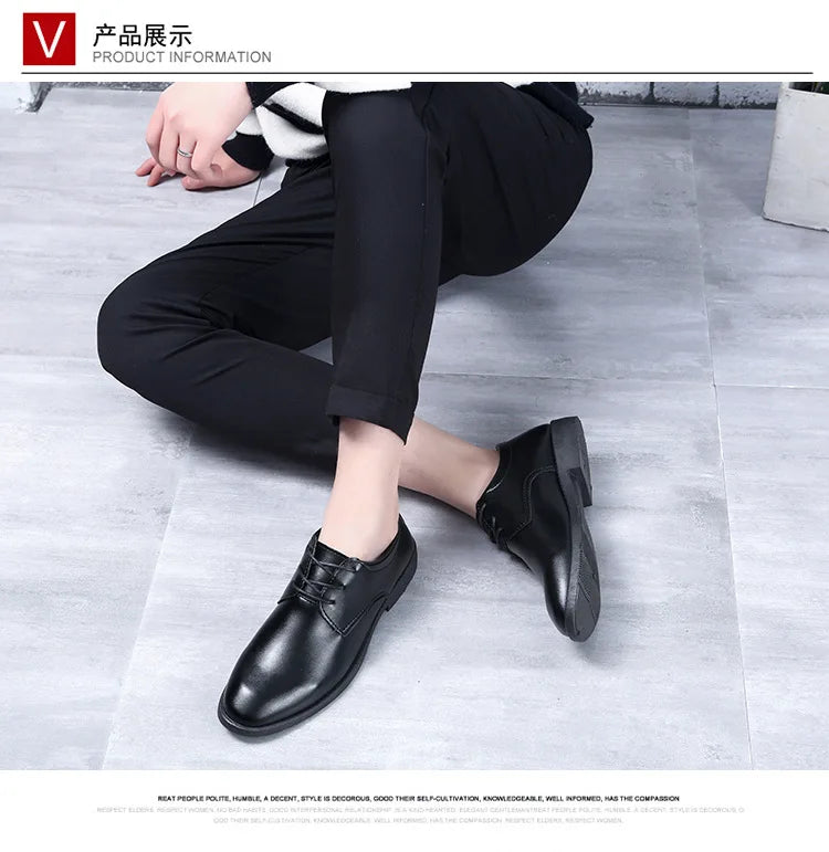 Men Dress Shoes Original Men's Leather Casual Fomer Designer Suit Business Shoes for Free Shipping 2023 Moccasin Shoe To Wear
