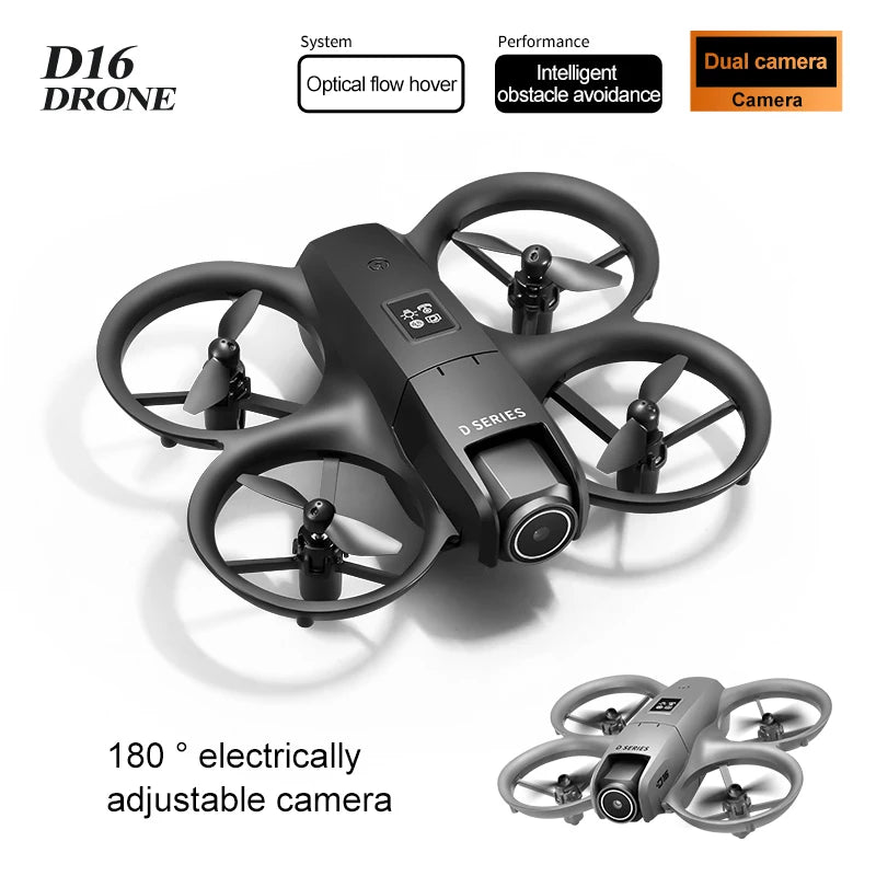 Mini Drone D16 avec caméra HD 4K, petit Drone de poche, avion Vlog pour enfants débutants