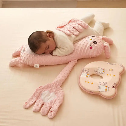 Baby Sleep Patter Stuffed Soothing Patting Toy with Palm Pad 3 Levels Adjustable Electric Hand Pillow for Soothing Sleeping Baby