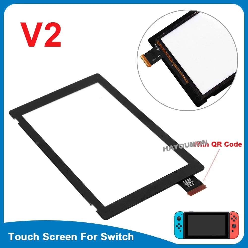 New For Switch Touch Screen V1 V2 Game Console Outer Glass Panel Digitizer Replacement NS Touch Screen Digitizer
