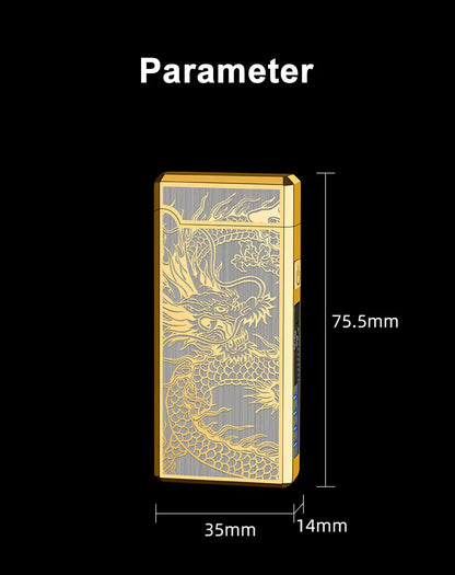 Type C Cool Lighters Fast Charging 500mA Windproof USB Rechargeable Electric Lighters Metal Outdoor Camping ARC Plasma Lighters