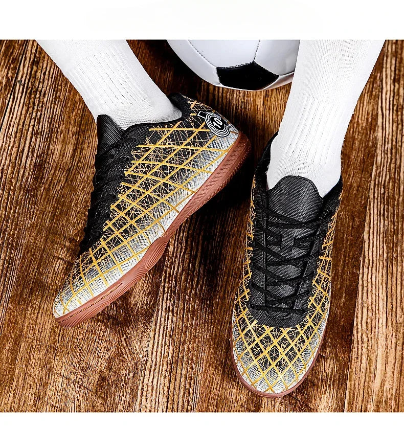 Football Boots Men Breathable Comfortable Indoor Long Spikes Outdoor Comfortable Soccer Shoes Ultralight Lightweight Top Quality