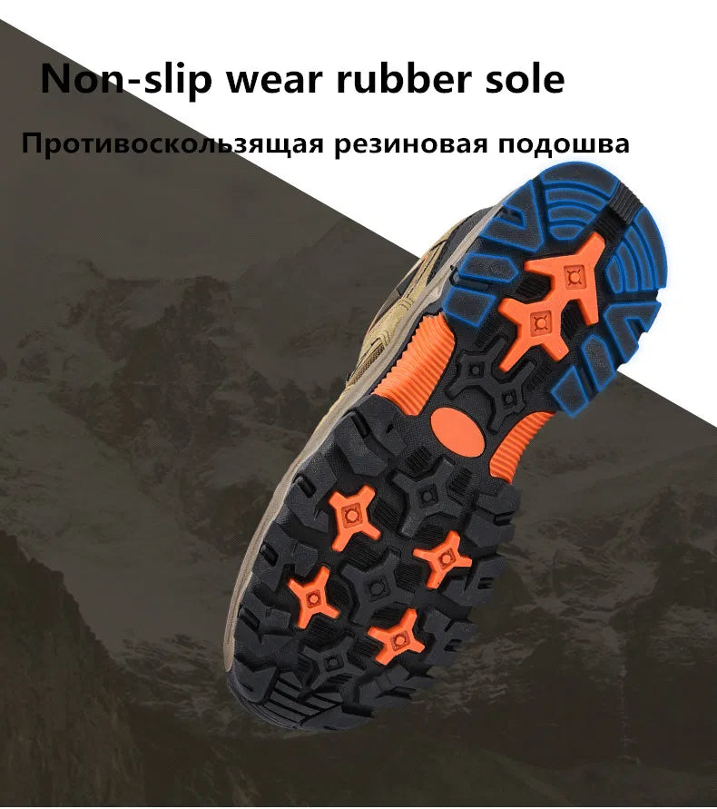 MIXIDELAI 2024 New Brand Spring Fashion Outdoors Sneakers Breathable Men's Shoes Mens Combat Desert Casual Shoes Plus Size 36-47