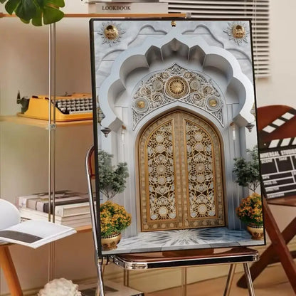 Affiche porte marocaine art arabe