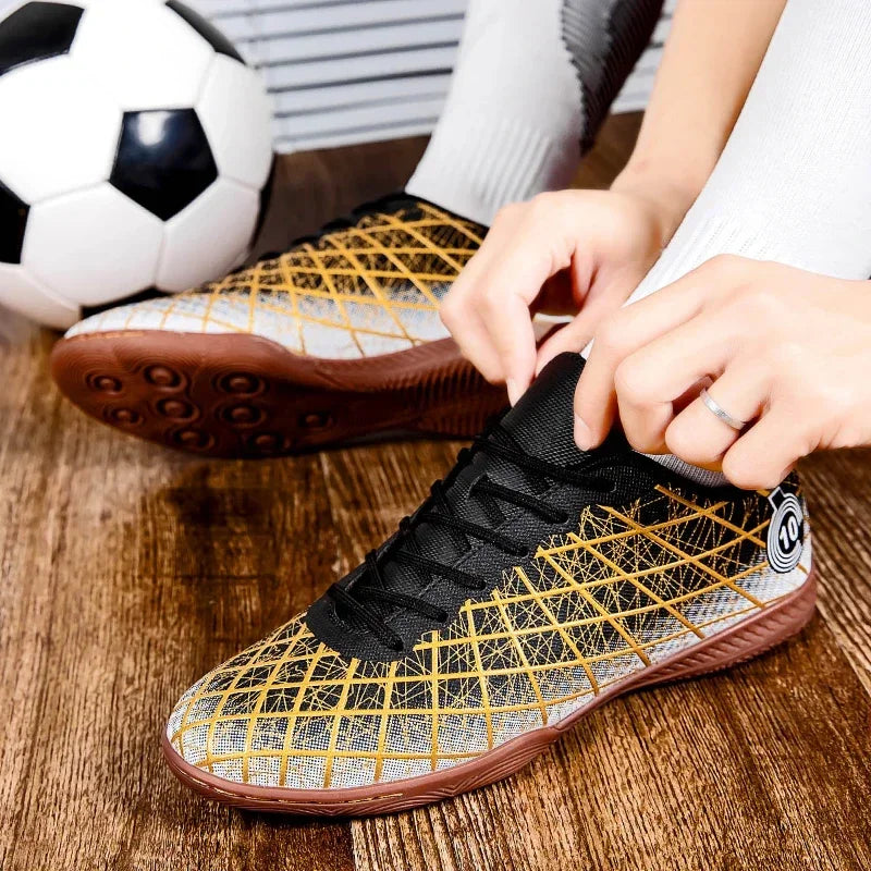 Football Boots Men Breathable Comfortable Indoor Long Spikes Outdoor Comfortable Soccer Shoes Ultralight Lightweight Top Quality