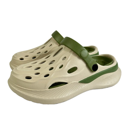 2024 Comfortable Men Pool Sandals Summer Outdoor Beach Shoes Men Slip on Garden Clogs Casual Water Shower Slippers Unisex