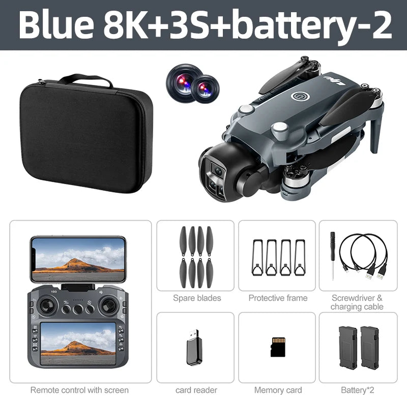 Xiaomi Mijia V988 Drone 4K professionnel HD double caméra 5G WIFI moteur sans brosse FPV quadrirotor pliable photographie aérienne Drone