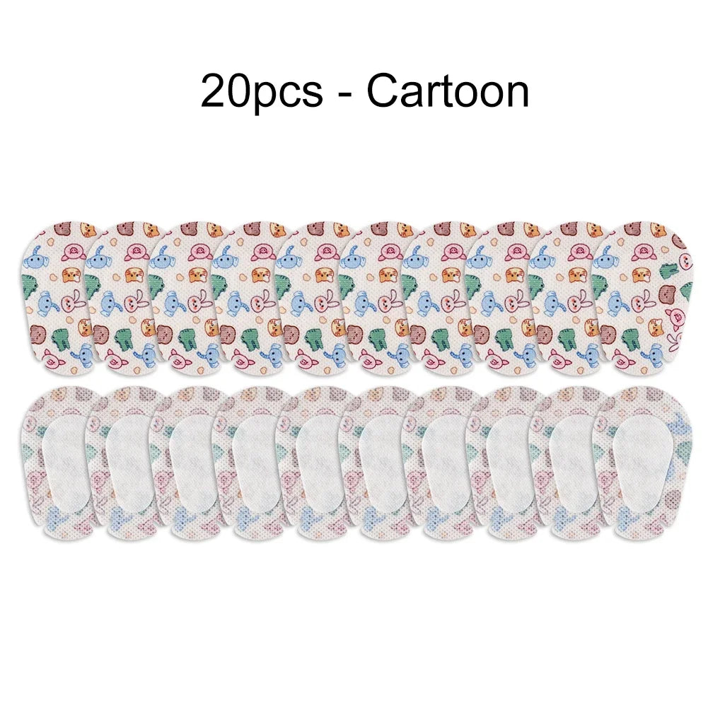 Patch oculaire respirant pour amblyopie, 20/60 pièces, bande d'aide, dessin animé pour enfants, tampon médical stérile pour les yeux, Bandages adhésifs, Kit de premiers soins