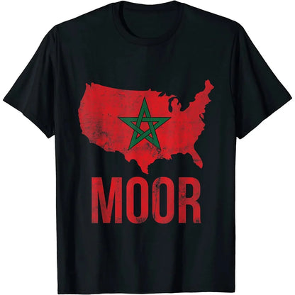 MA Morocco Flag Graphic T Shirt for Men Clothing 3D Print Moroccan Spirit Totem Emblem Tee Shirts Homme 2024 T-shirt Unisex Tops