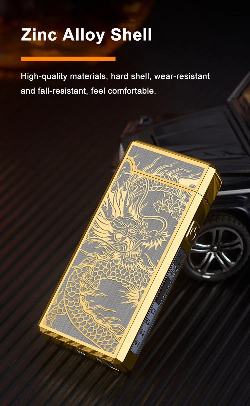 Type C Cool Lighters Fast Charging 500mA Windproof USB Rechargeable Electric Lighters Metal Outdoor Camping ARC Plasma Lighters