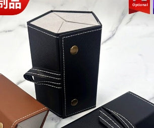 Glasses storage box-five-compartment-black-1 pack