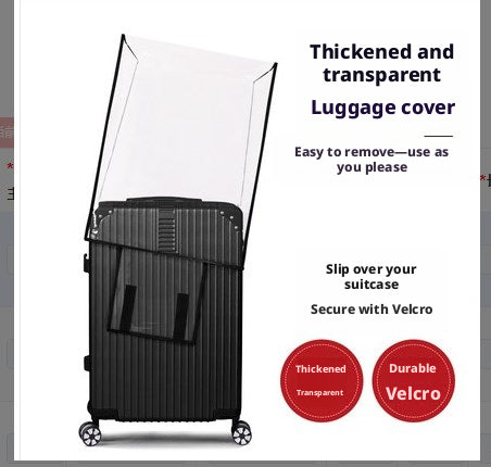 Housse de protection transparente pour valise 22 pouces