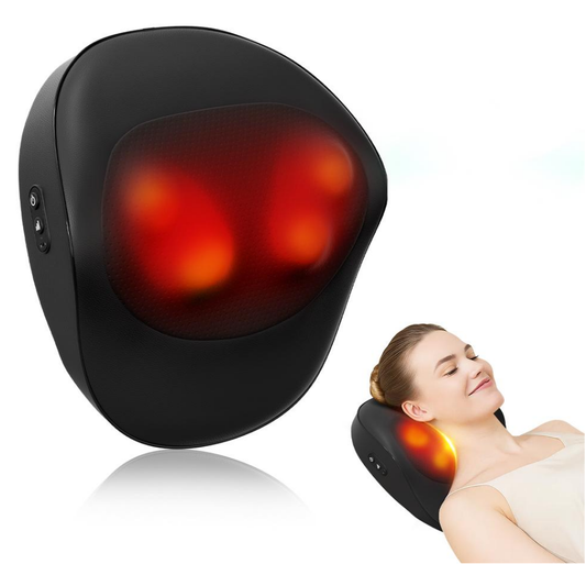 Smart Massage Cushion 3 Speed Multifunction Neck Back Shoulder Massager With Heat Relief Home Office Car Portable Relaxation Gift