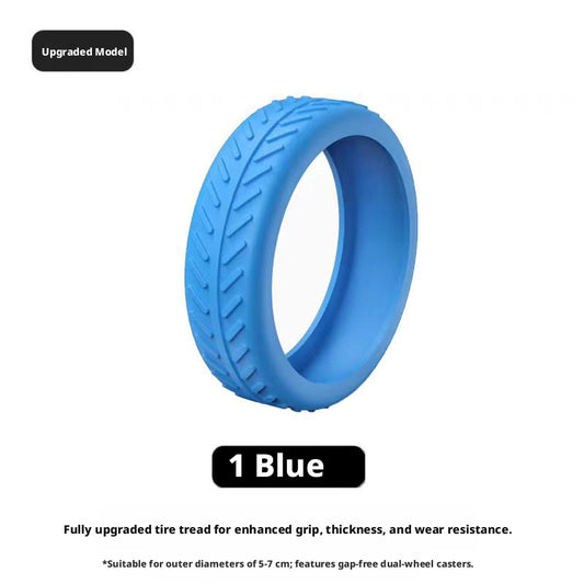 Housse de protection pour roues de valise, bleu, lot de 1