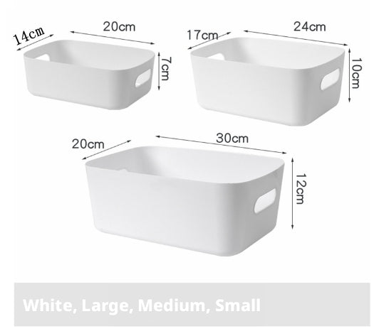 Desktop Storage Box-White Medium-240 * 170mm-One Pack