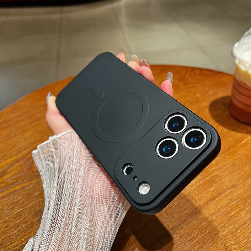 Magnetic Liquid Phone Case, Minimalist, Full-body Protection, Drop-proof