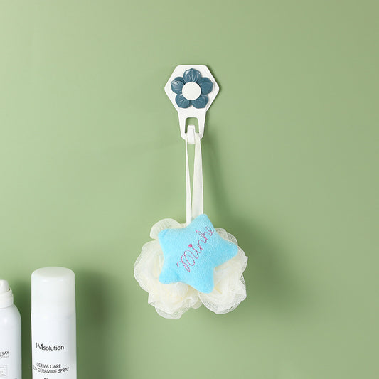 Star Bath Flower-White Blue-38g-PE-1 piece