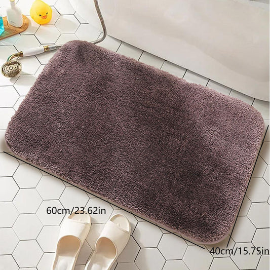 Bathroom anti-slip floor mat-thick-dark coffee-40 * 60cm-1 piece