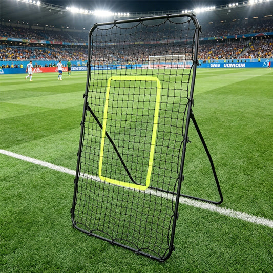 But de Football Rebond Acier Réglable - Filet d'Entraînement