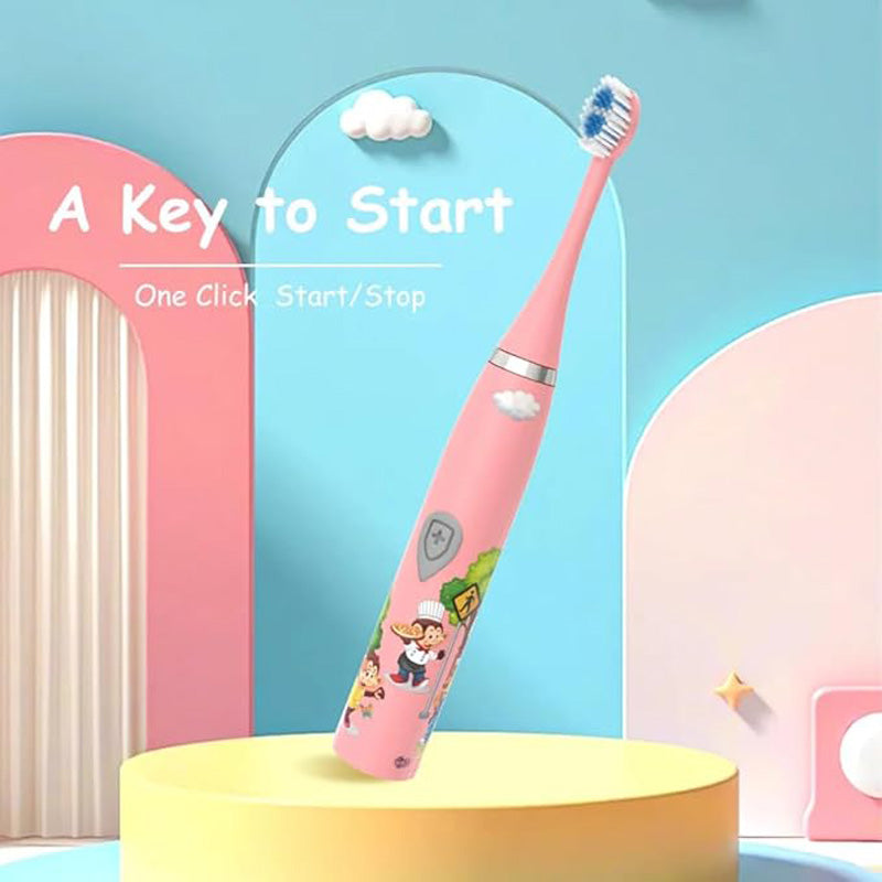 Children Sonic Electric Toothbrush IPX6 Waterproof Colorful Cartoon For Kid Use