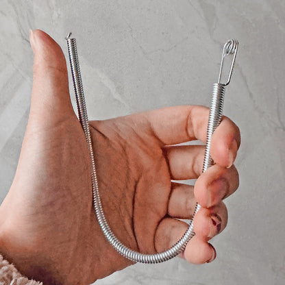 Outil d'Enfilage Ressort Flexible - Passe-Cordon Robuste