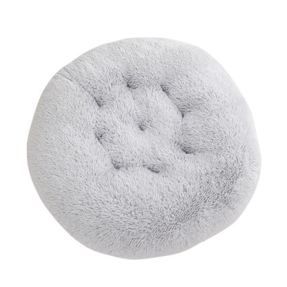 Round Pet Mat Dog Bed Plush Warm Sleep Dog Bed Cathouse Doghouse