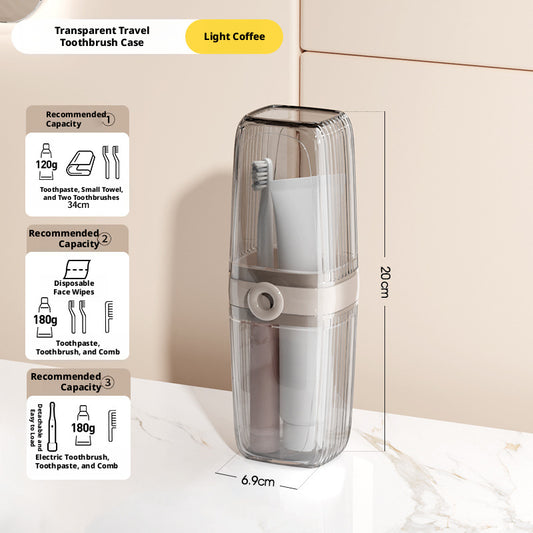 Travel Soap Box-Dental Kit Box [Light Coffee]-1 piece