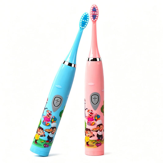 Children Sonic Electric Toothbrush IPX6 Waterproof Colorful Cartoon For Kid Use