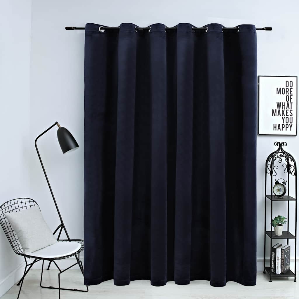 blackout curtain with metal eyelets, velvet.   blackout curtain with