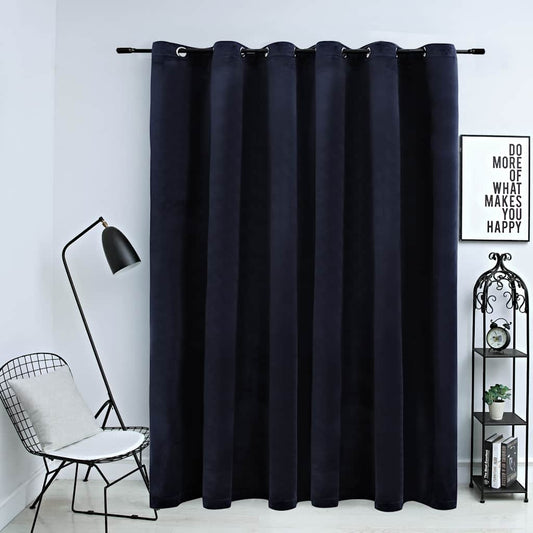 blackout curtain with metal eyelets, velvet.   blackout curtain with