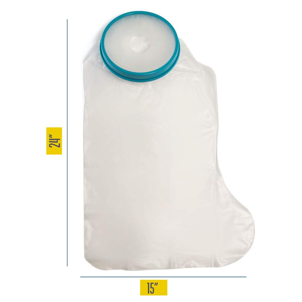 Medical king 100% Waterproof Cast Covers for Shower Leg 2pk Reusable Full Leg Cast Cover for Showering Cast Protector for Shower Leg Adult