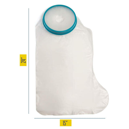 Medical king 100% Waterproof Cast Covers for Shower Leg 2pk Reusable Full Leg Cast Cover for Showering Cast Protector for Shower Leg Adult