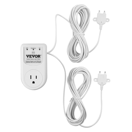 Sump Pump Alarm, Indoor/Outdoor High Water Septic Tank Alarm With HI/LO Dual Sensors, 85dB Loud Alarm And 16.4ft Extended Sensor Cable, For Sewage Pits, Submersible, Utility