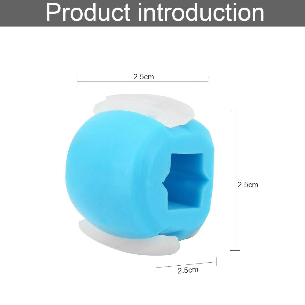 Facial Exerciser Exercise Ballneck Toner3-stage Mandibular Exerciser Jaw Trainer  Blue