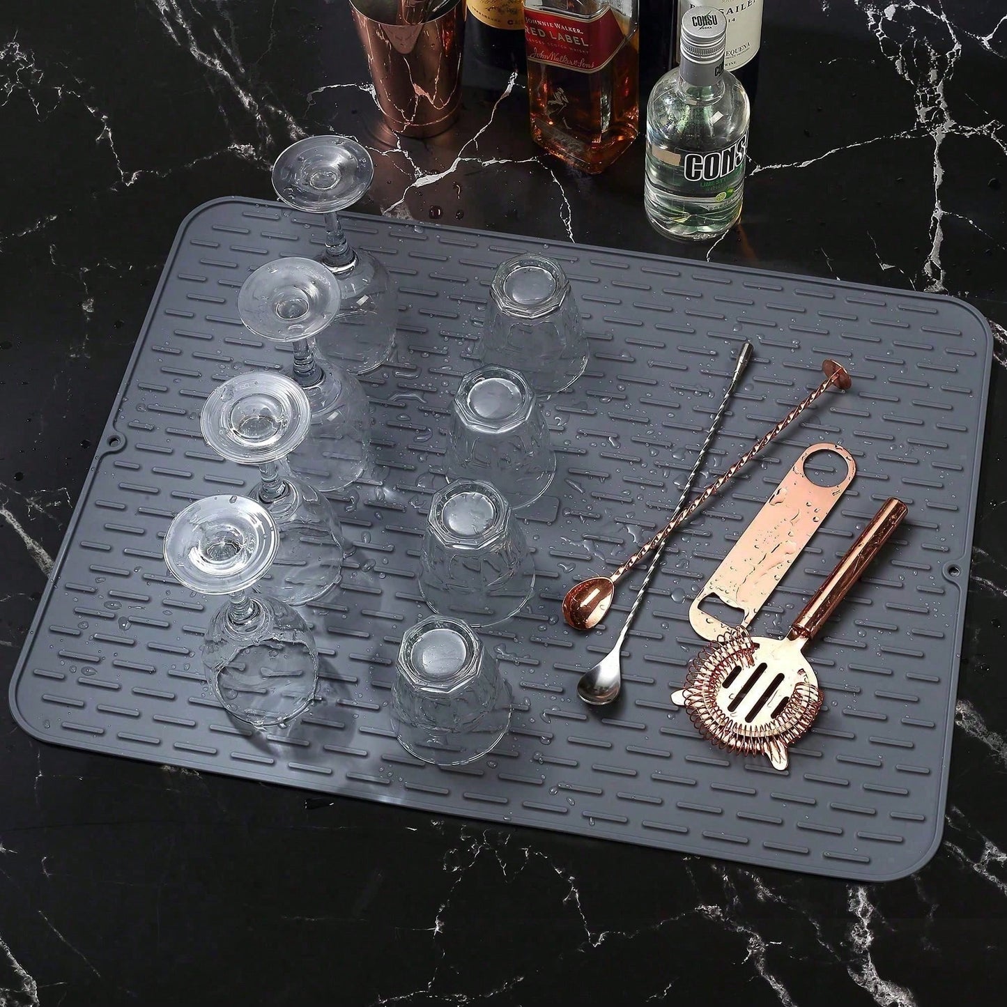 Tapis de Séchage Silicone Multi-usage - Dessous de Plat