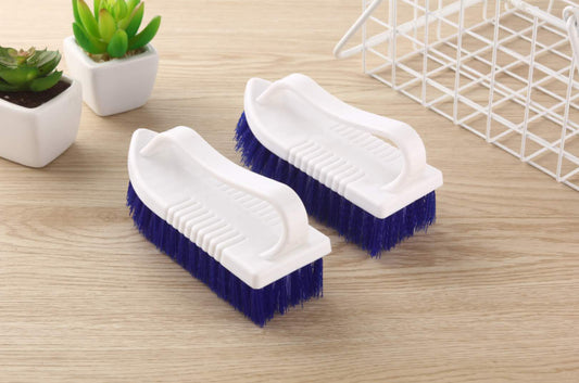 Cleaning brush with comfortable handle-white handle-PP+PET-1 piece