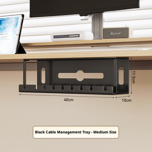 Line organizer Under-table Line organizer-Black-40cm-1 piece