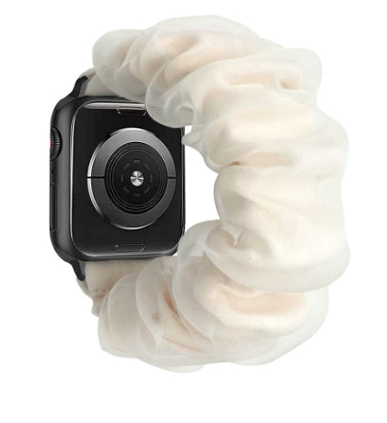 Organza strap-42/44/45/49mm-suitable for Apple Watch-white-1 strip