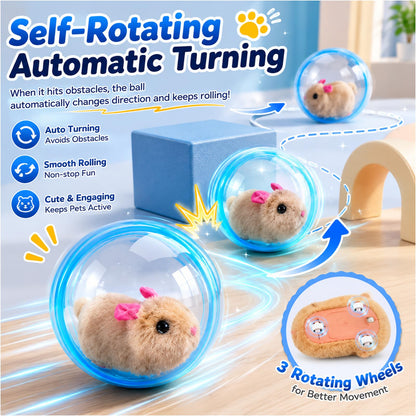 Balle Interactive Auto-roulante pour Chat