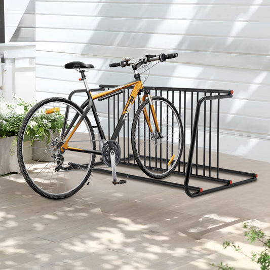 10 - Bike Floor Bike Rack, Easy - Assembly Modern Metal Double - Sided Commercial Grid Bicycle Floor Storage Solution, Sleek Freestanding Bike Organizer For Garages, Streets, Storefronts & Schools