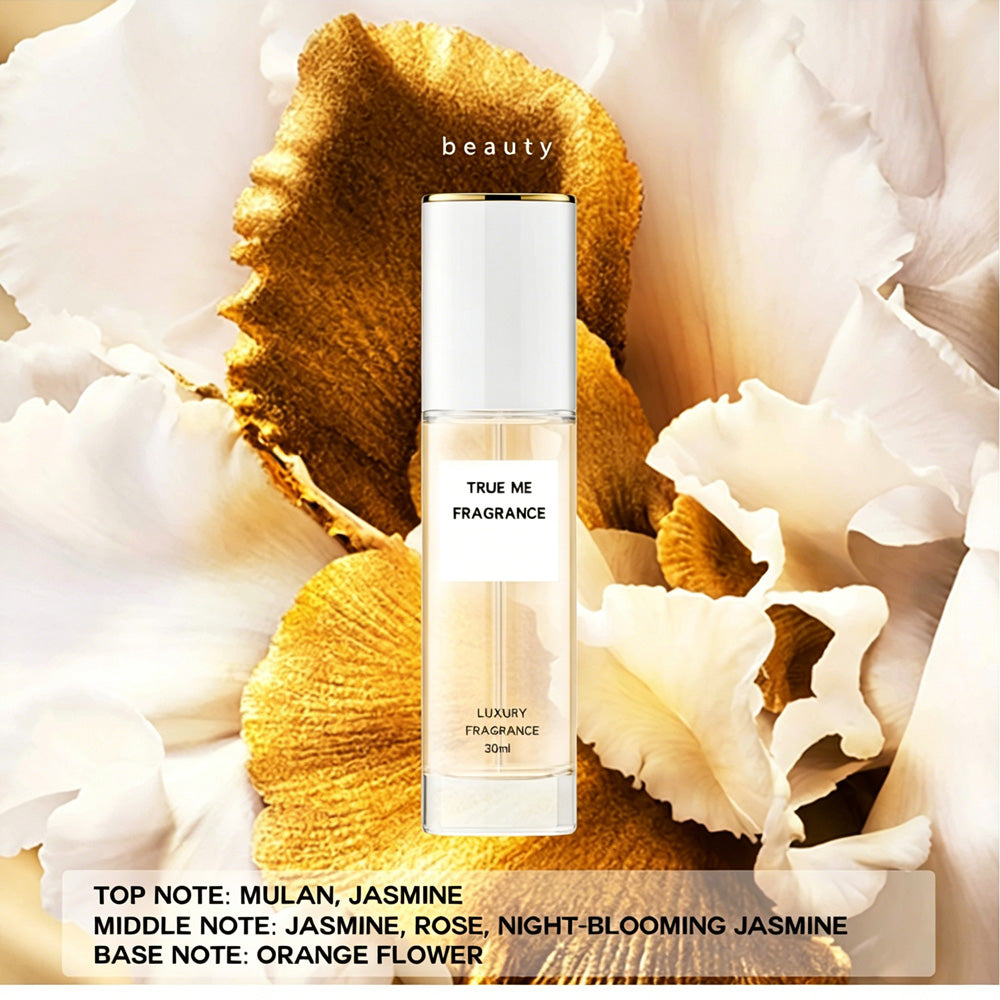 TRUE ME FRAGRANCE 30ml, Floral Jasmine & Rose Scent With Orange Flower Base , Long-Lasting Luxury Perfume Spray For Women, Travel Size