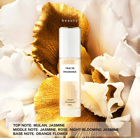 TRUE ME FRAGRANCE 30ml, Floral Jasmine & Rose Scent With Orange Flower Base , Long-Lasting Luxury Perfume Spray For Women, Travel Size
