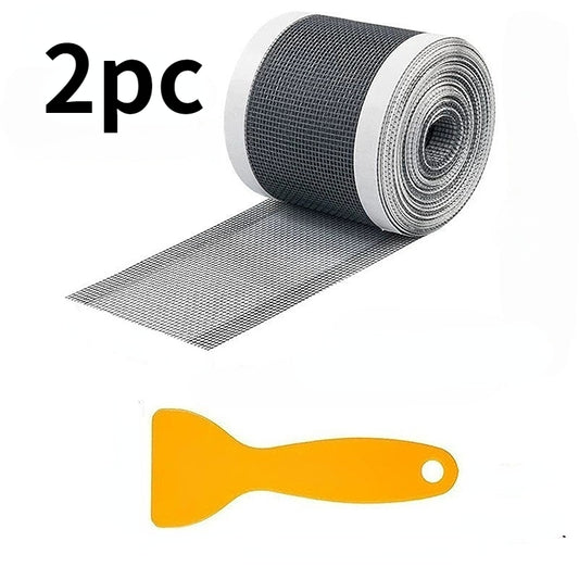 2-Pack 5cm X 7m Bathroom Drain Hair Catcher, Waterproof Shower Floor Mesh Tape, Kitchen Sink Strainer Sticker, Insect  Clog Prevention